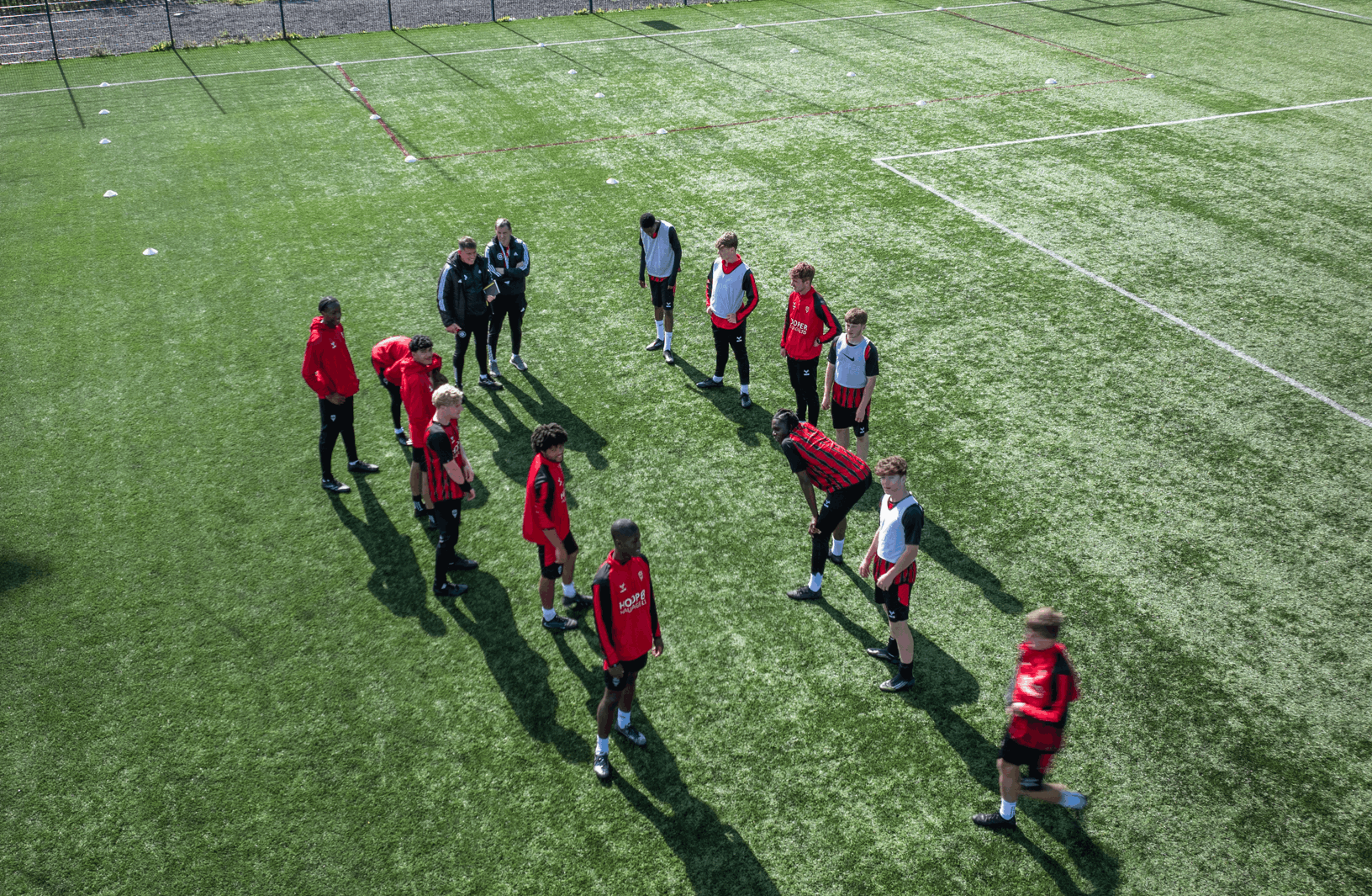 R Iseholme College football academy students