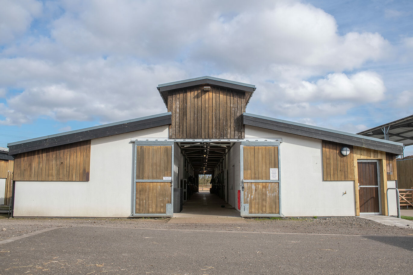 American style barns at Equine Centre
