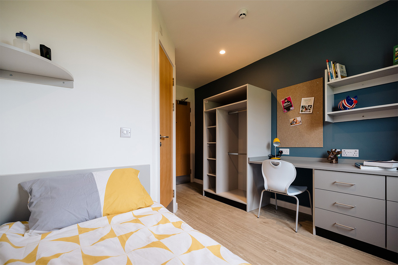 Bed in Riseholmes student accommodation