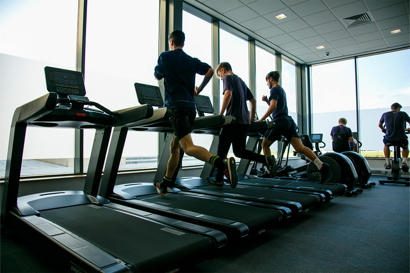 Cross trainers at Riseholme College gym