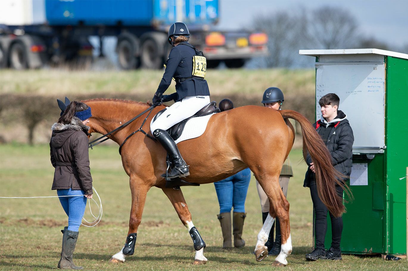 Equine students gaining work experience at Lincolnshire Horse Trials