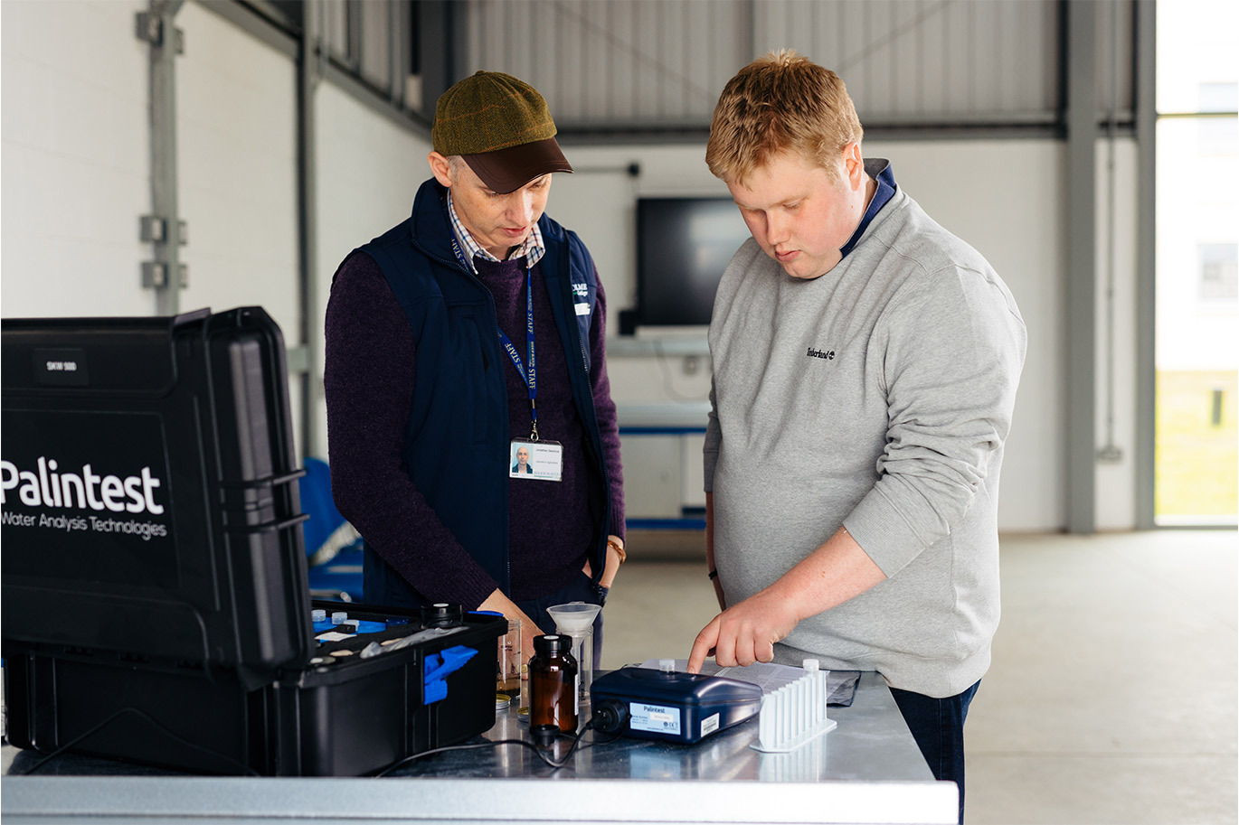 Higher Education Agric student learning about precsion agriculture