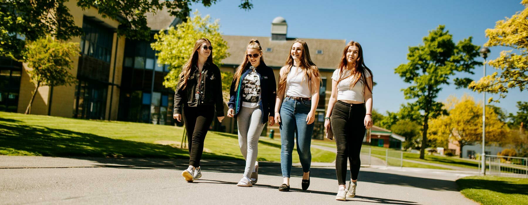 How to enrol banner University Centre students walking through campus