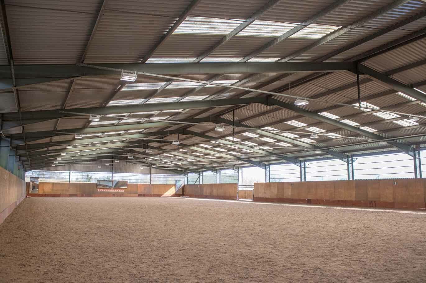 Indoor arena at Riseholme Equine Centre Lincolnshire