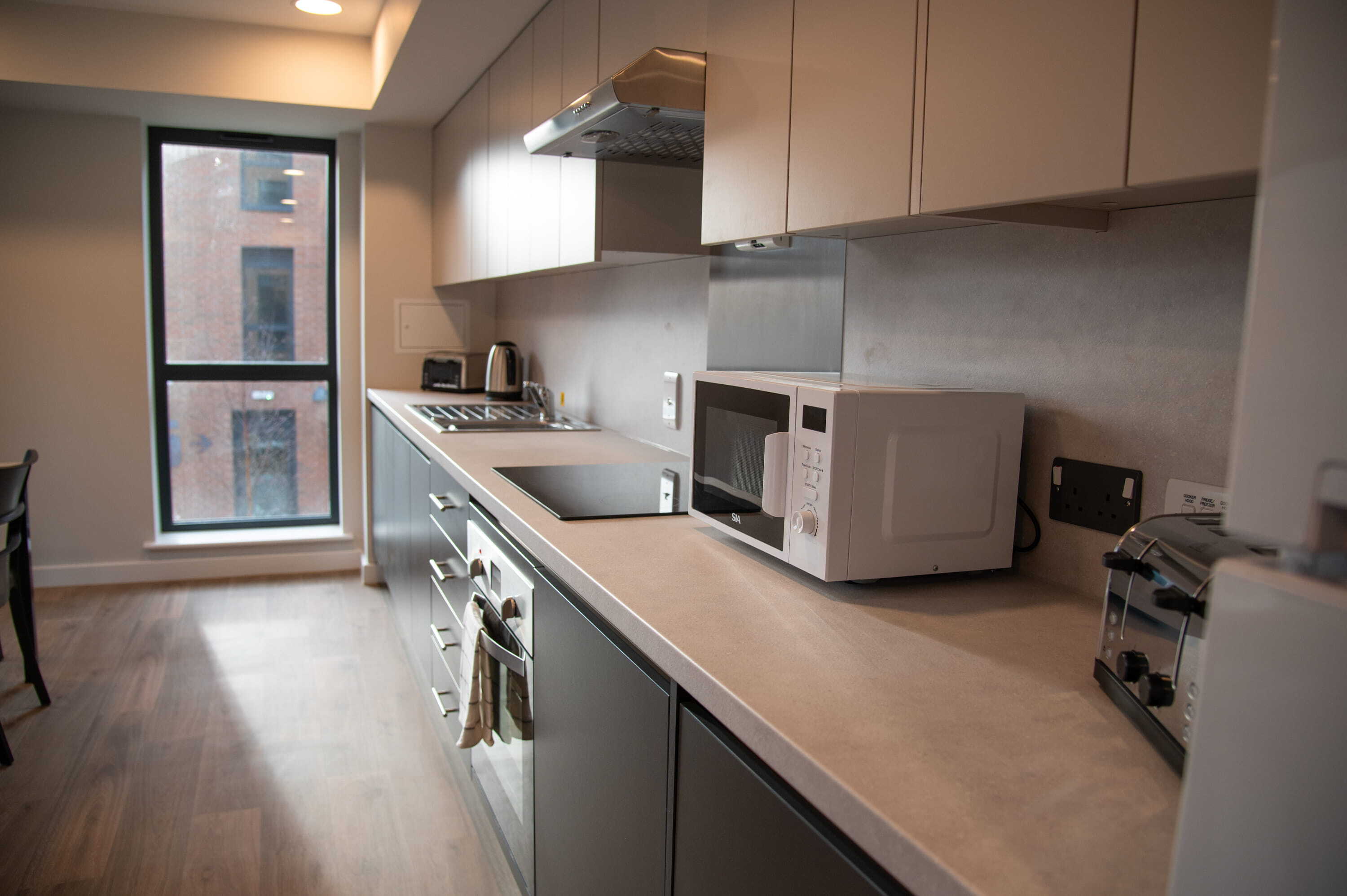 Inside Accommodation Kitchen at Lincoln Bishop University