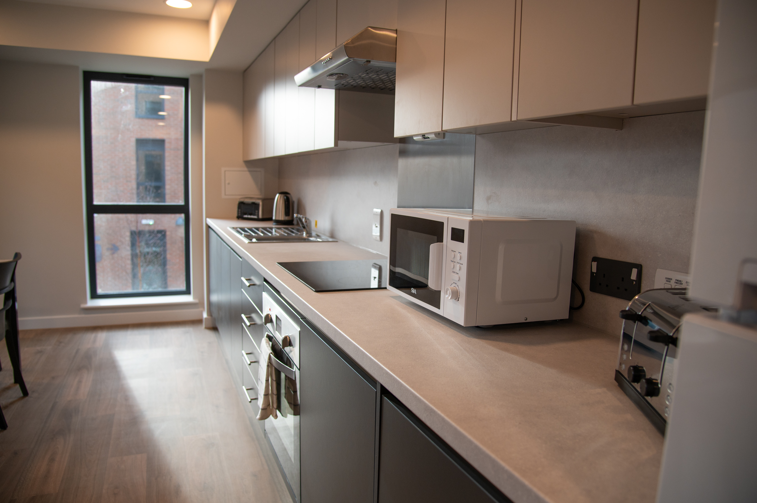Inside Accommodation Kitchen at Lincoln Bishop University