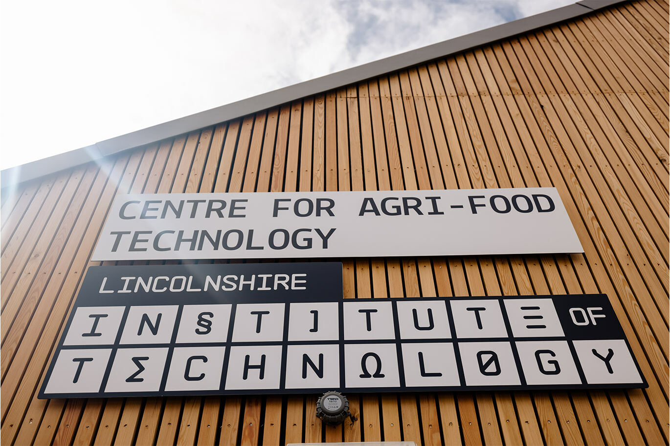 IoT signage on Centre for Agri Food Technology building