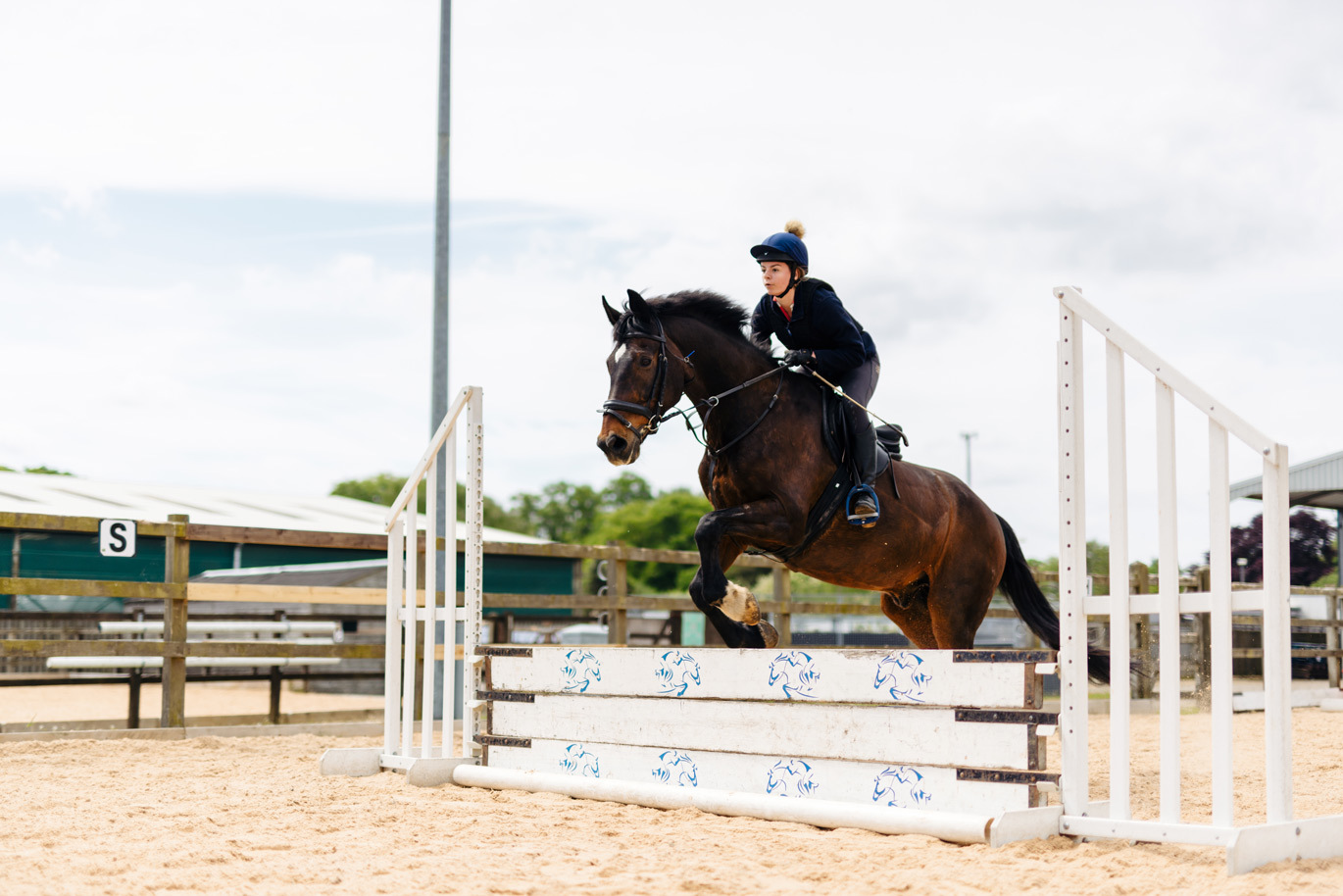 Showjumping practice at Riseholme Equine Centre