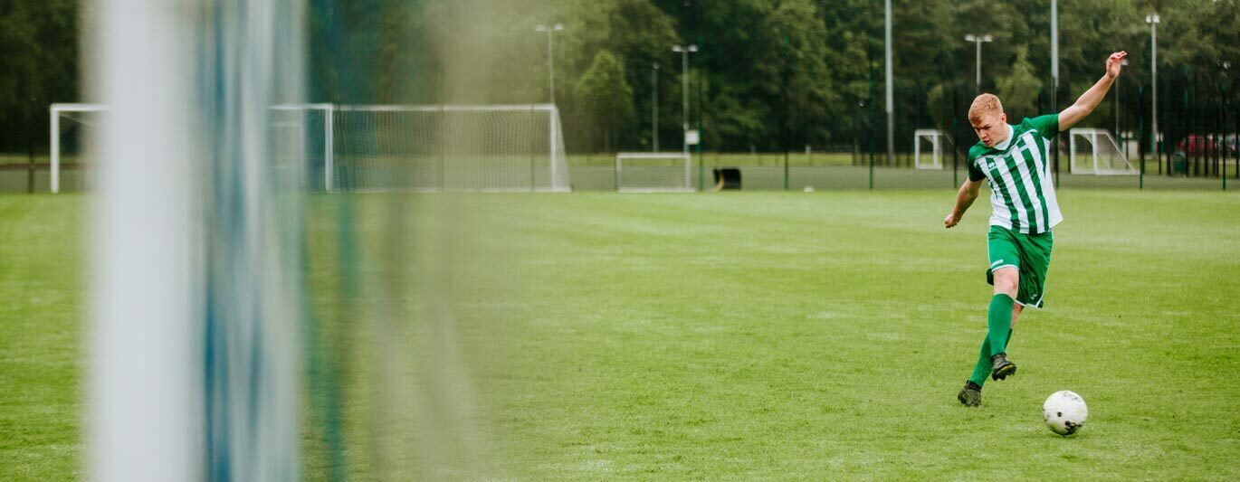 Sports academies banner Bishop Burton football player training