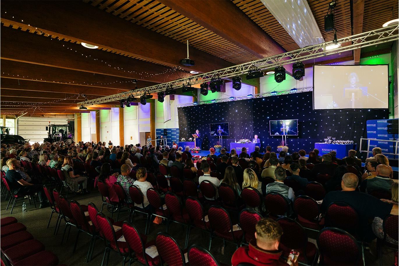 Student and their parents attending FE awards