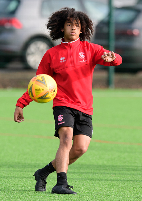 Student on Lincoln City Schorlarship training callout