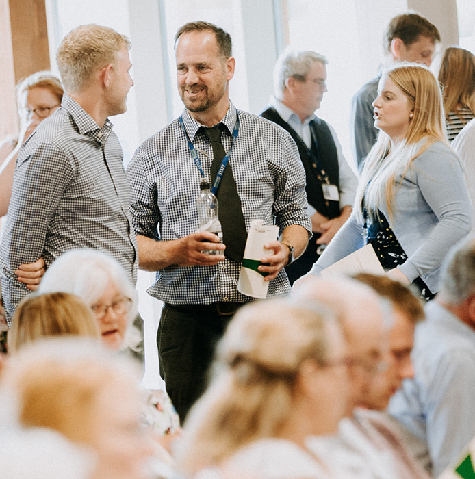 Talking at Riseholme College celebration event thumb